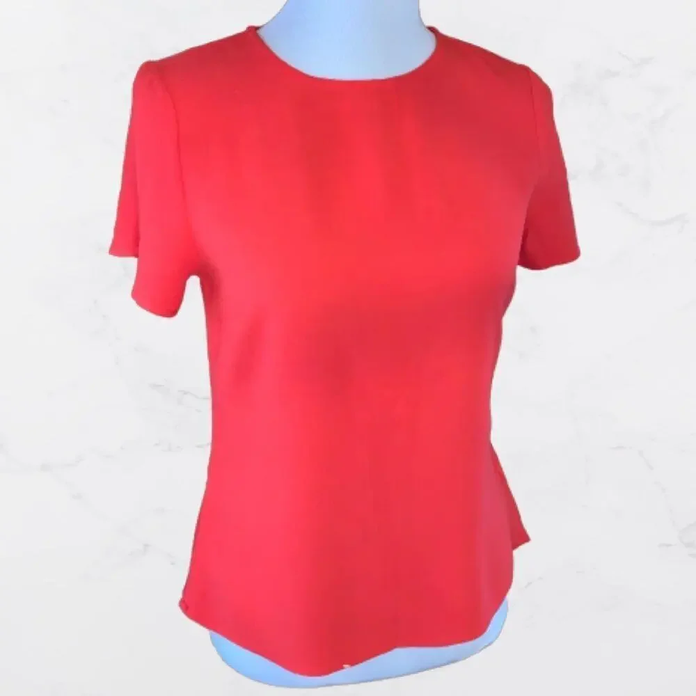 Michael Kors Short Sleeve Peplum Back Top Sz XS-FITS SIZE 6 Perfectly!